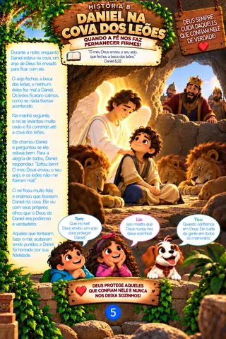 Aventuras Bíblicas — Daniel na cova dos leões